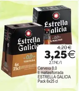 Plenus Supermercados Estrella Galicia 6 maltas/torrada oferta