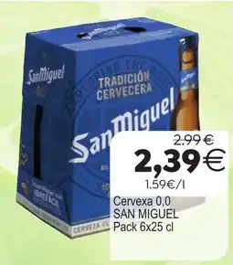 Plenus Supermercados San Miguel Cerveza 0,0 oferta