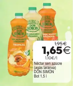 Plenus Supermercados Don Simón nectar sin azúcar (agás laranxa) oferta