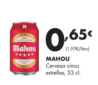 Mahou Cerveza cinco estrellas