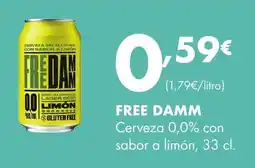 Supermercados Lupa Free Damm Cerveza 0,0% con sabor a limón oferta