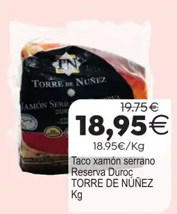 Plenus Supermercados Torre de Núñez taco xamón serrano reserva duroc oferta