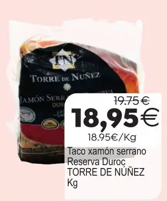 Torre de Núñez taco xamón serrano reserva duroc