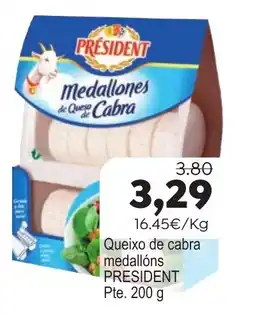 Plenus Supermercados President medallons de queixo de cabra oferta