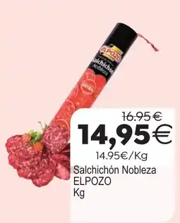 Plenus Supermercados Elpozo salchichón noblesa oferta