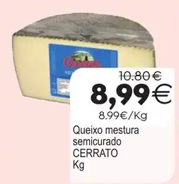 Plenus Supermercados Cerrato queixo mestura semicurado oferta