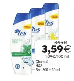 Plenus Supermercados H&S champú oferta
