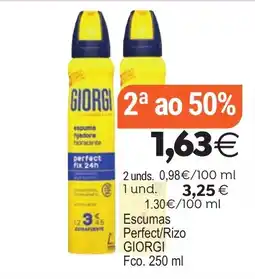 Plenus Supermercados Escumas Perfect/Rizo GIORGI oferta