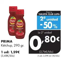 Supermercados Lupa Prima kétchup oferta