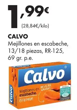 Supermercados Lupa Calvo mejillones en escabeche oferta