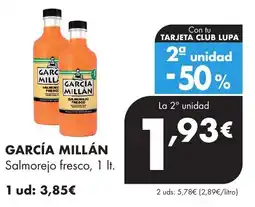 Supermercados Lupa García Millán Salmorejo fresco oferta