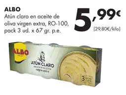 Supermercados Lupa Albo atún claro en aceite de oliva virgen extra oferta