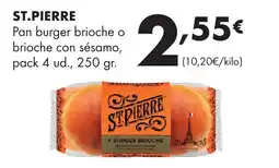 Supermercados Lupa St.pierre pan burger brioche o brioche con sésamo oferta