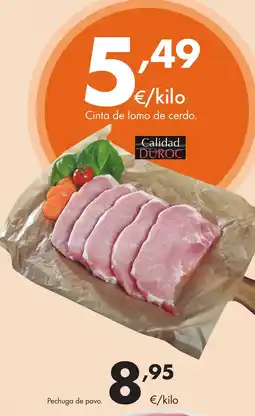 Supermercados Lupa Cinta de lomo de cerdo oferta