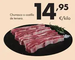 Supermercados Lupa Churrasco o costilla de ternera oferta