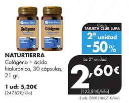 Supermercados Lupa NaturTierra Colágeno + ácido hialurónico oferta