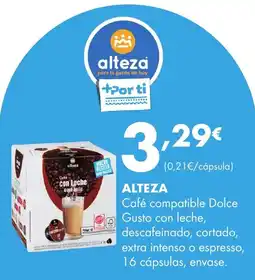Supermercados Lupa Alteza Café compatible Dolce Gusto con leche oferta