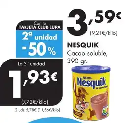 Supermercados Lupa Nesquik Cacao soluble oferta