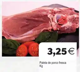 Plenus Supermercados Paleta de porco fresca oferta