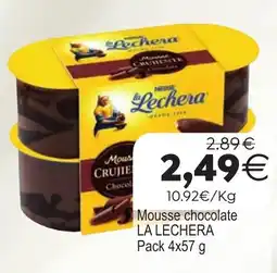 Plenus Supermercados La Lechera mousse chocolate oferta