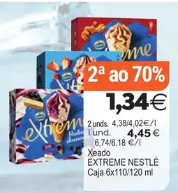 Plenus Supermercados Xeado EXTREME NESTLÉ oferta