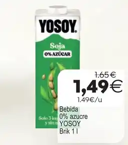 Plenus Supermercados Yosoy soja 0% azucar oferta