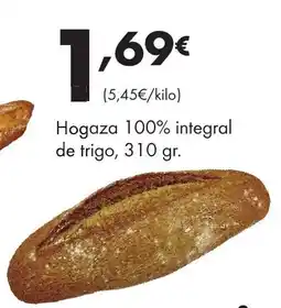 Supermercados Lupa Hogaza 100% integral de trigo oferta