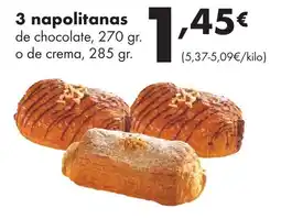 Supermercados Lupa napolitanas de chocolate o de crema oferta