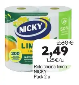 Plenus Supermercados Nicky rolo cocina limón oferta