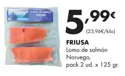 Supermercados Lupa Friusa lomo de salmón noruego oferta