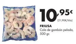 Supermercados Lupa Friusa cola de gambón pelada oferta