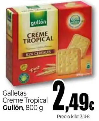 Gullón galletas creme tropical