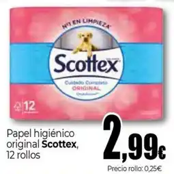 UDACO Scottex papel higiénico original oferta