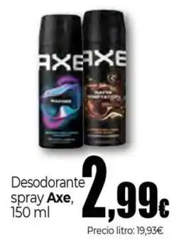 UDACO Axe desodorante spray oferta