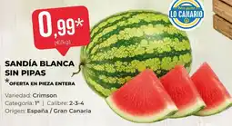 SPAR Gran Canaria Sandía blanca sin pipas oferta