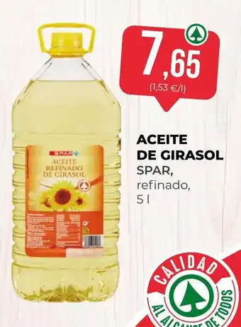 Spar aceite de girasol refinado
