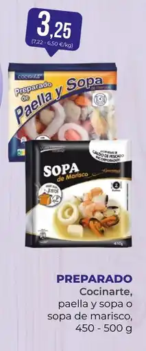 SPAR Gran Canaria Cocinarte preparado de paella y sopa o sopa de marisco oferta