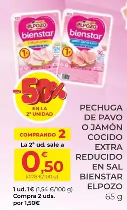 SPAR Gran Canaria elpozo bienstar pechuga de pavo o jamón cocido extra oferta