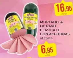 SPAR Gran Canaria El Pozo mortadela de pavo clásica o con aceitunas oferta