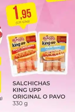 SPAR Gran Canaria Salchichas king upp original o pavo oferta