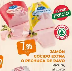 SPAR Gran Canaria Ricura jamón cocido extra o pechuga de pavo oferta