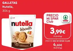 SPAR Gran Canaria nutella biscuits oferta