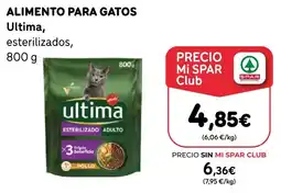 SPAR Gran Canaria ultima alimento para gatos esterilizados oferta
