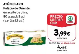 SPAR Gran Canaria Palacio de Oriente atún claro oferta
