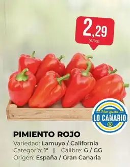 SPAR Gran Canaria Lo Canario pimiento rojo oferta