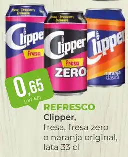 SPAR Gran Canaria Clipper refresco fresa fresa zero naranja original oferta