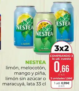 SPAR Gran Canaria Nestea limón, melocotón, mango y piña, limón sin azúcar o maracuyá oferta