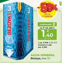 SPAR Gran Canaria Bezoya agua mineral oferta
