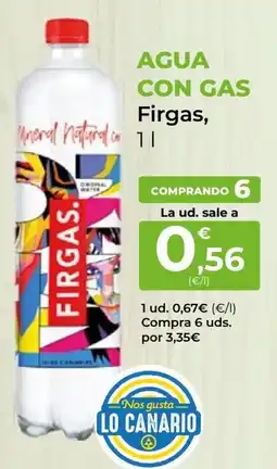 SPAR Gran Canaria Firgas agua con gas oferta