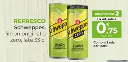 SPAR Gran Canaria Schweppes Refresco limón original o zero oferta
